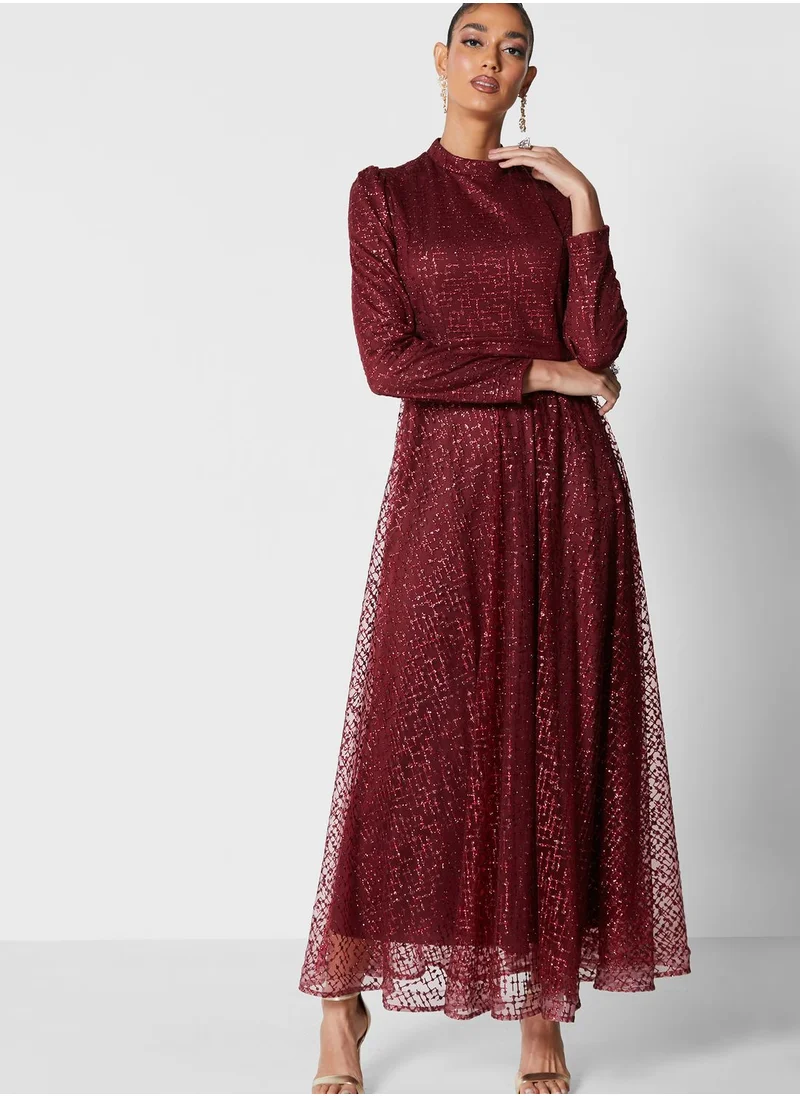 Khizana Shimmer A-Line Dress