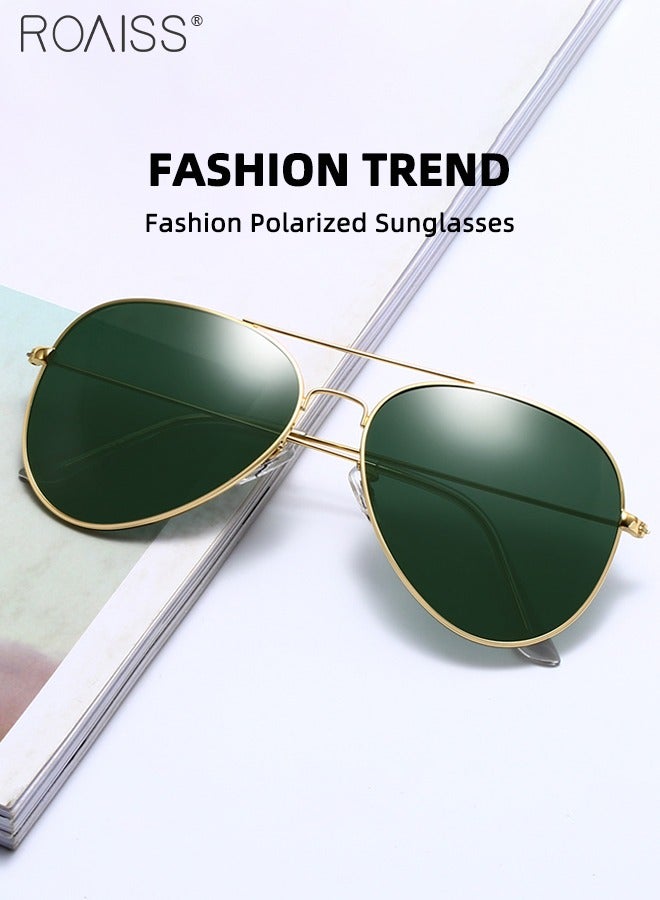 roaiss Classic Aviator Sunglasses for Men Driving Sun Glasses Polarized Lens UV Blocking - Image 2