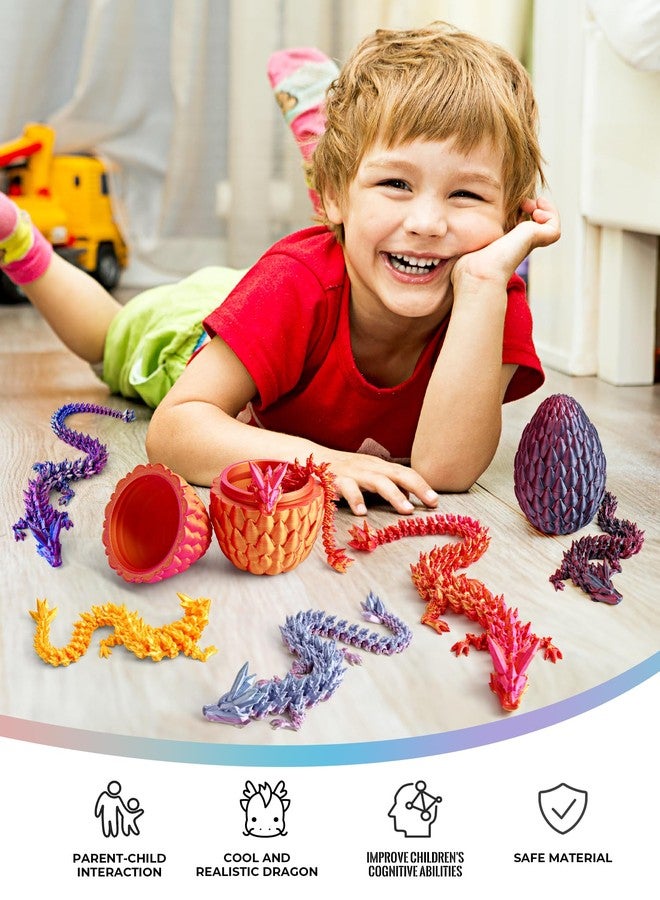 Cessfle 【2025 Updated】 12" 3D Printed Dragon Egg, Cool 3D Printed Crystalynx Dragon Egg, 3-d Fidget Dragons for 5-7 4-6 8-12 Year Old Boys Kid Girls Teen Adult - Image 4
