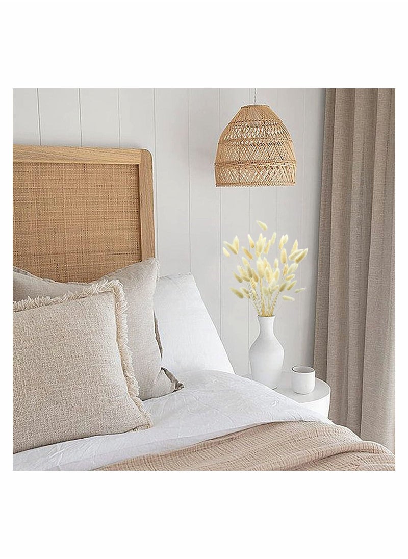 Natural Bunny Tails Dried Flowers, 70 Pcs Dried Pampas Grass Decor for Farmhouse Flower Arrangements Wedding Home Boho Party Decorations(White) - Image 4