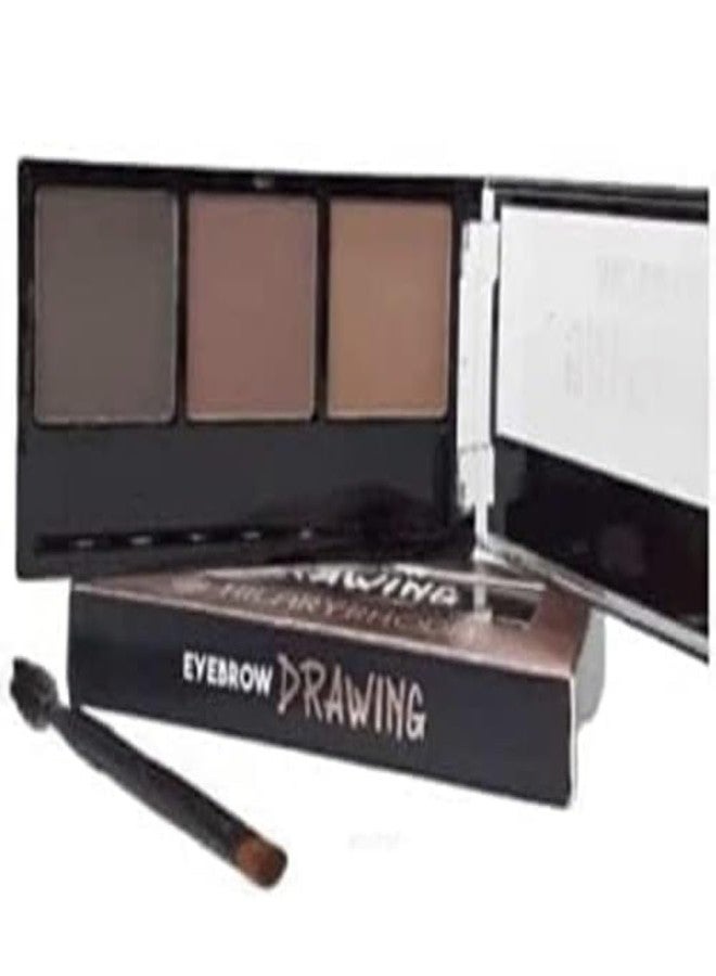 JAAYANSHA Eyebrow Drawing Palette 3 Shades With 1 Brush, Waterproof Non-Transfer Smudgeproof Eyebrow Palette, Ultimate Brow Kit, Eyebrow Kit to Shape, Filling and Outlining. (Dark Brown,Light Brown,Brown) - Image 3