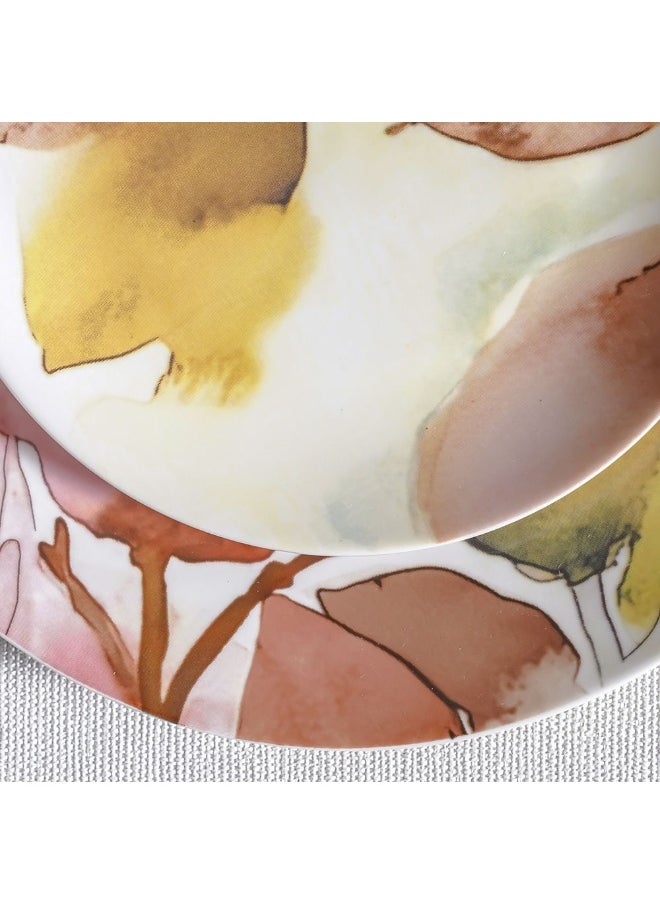 DANUBE HOME - Youthful Bite 16 Piece New Bone China Dinner Set Elegant Dinnerware for 4 Includes Plates Bowls Mugs & side Plates Perfect for Formal Dining Home Entertaining & Gifting Serves 4 - Image 1