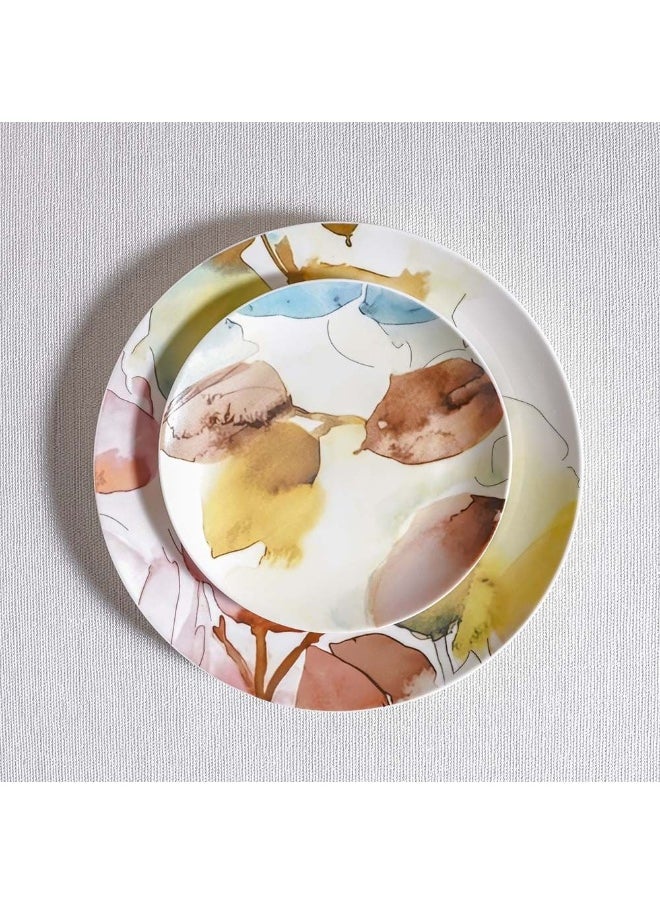 DANUBE HOME - Youthful Bite 16 Piece New Bone China Dinner Set Elegant Dinnerware for 4 Includes Plates Bowls Mugs & side Plates Perfect for Formal Dining Home Entertaining & Gifting Serves 4 - Image 1