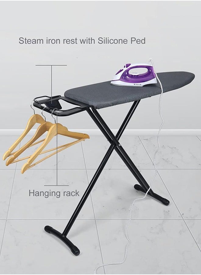 VOGMAX Ironing board with black heat cover, height adjustable 110x30x80 cm  - Image 3