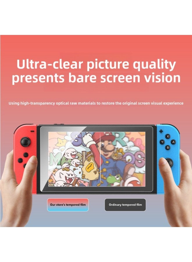 Suitable For Nintendo Switch2 Tempered Film HD Glass Protective Film Purple Eye Protection Game Machine Film PET Film-Color:9h Curved Edge High Aluminum High Definition Tempered Film 【cardboard Pack  - Image 4