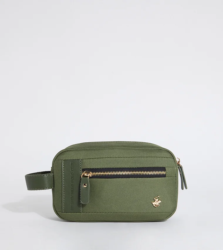 بيفرلي هيلز بولو كلوب حقيبة أدوات الزينة بتفاصيل الشعار