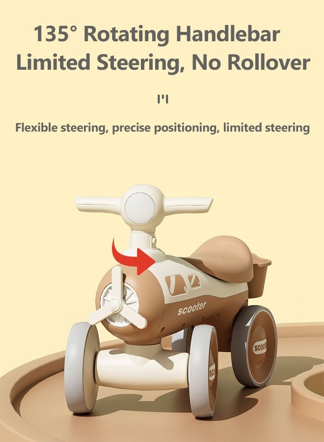 oldlaiben Colorful Lighting Baby Balance Bike Toys for 1 Year Old Boys and Girl Gifts, Pre-School Children Ride on Walker First Birthday Gifts, 1-6 Year Old Toddler First Ride on Toys with Removable Basket  - Image 5