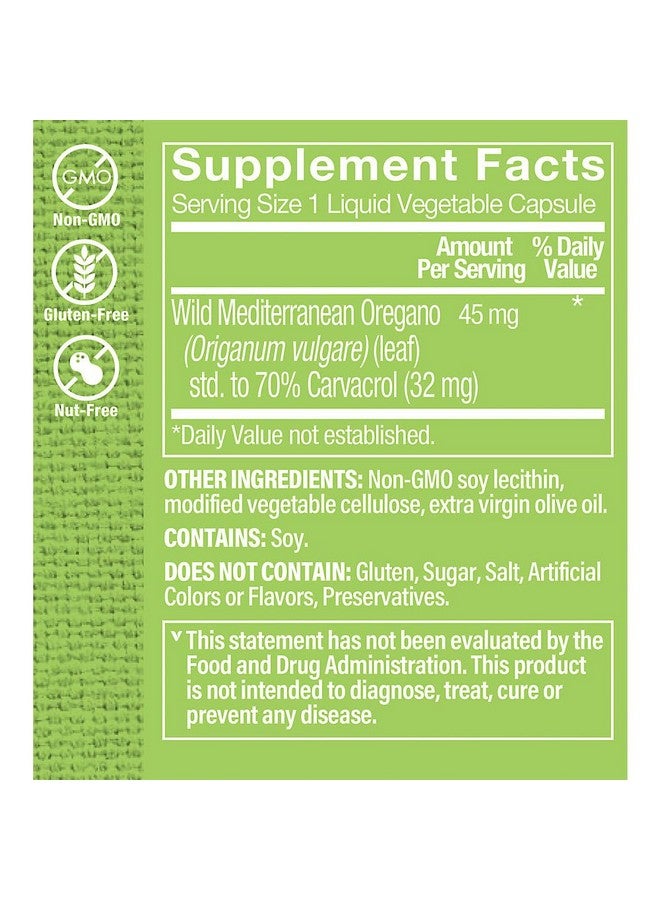 The Vitamin Shoppe Super Strength Oil of Oregano 45MG (70% Carvacrol), Oregano Oil That Supports A Healthy Immune Response (60 Veggie Capsules) - Image 3