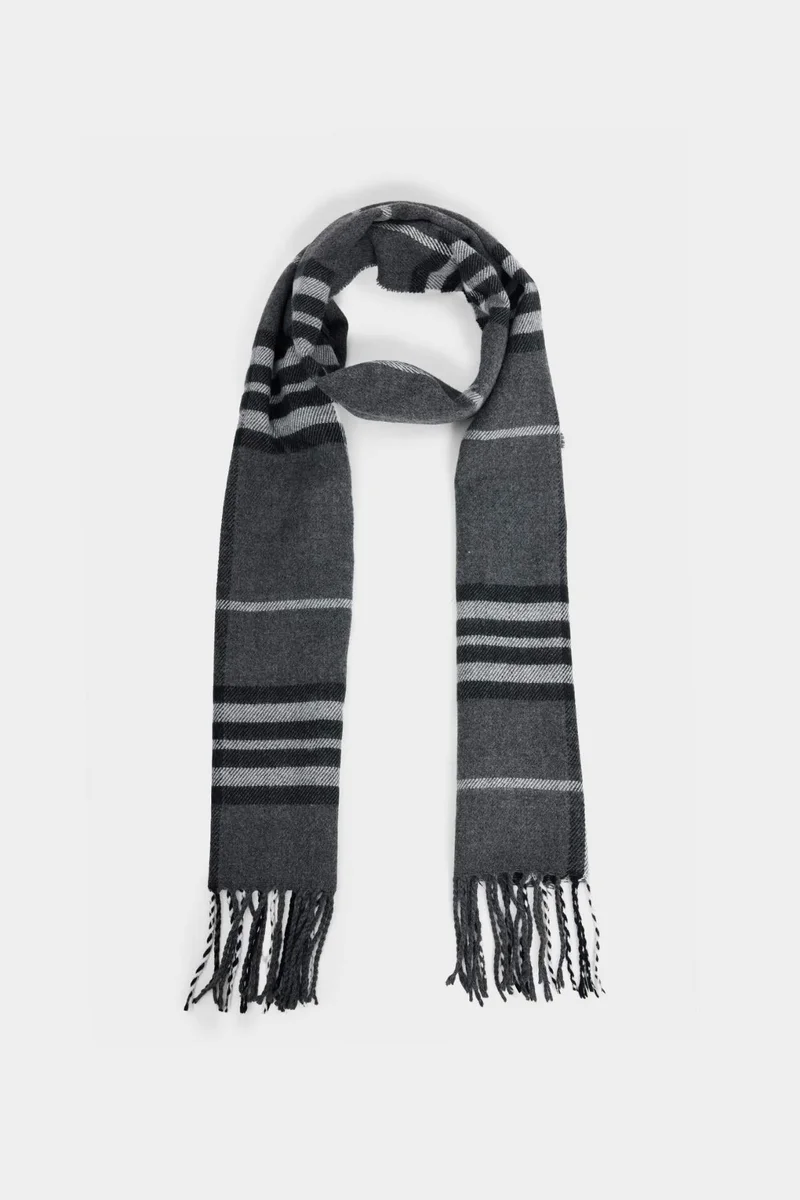 ديفاكتو Man Plaid Neck Scarf