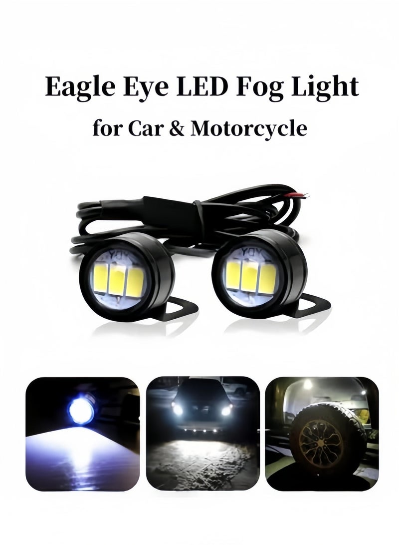 قطعة من مصابيح الضباب LED العالمية Eagle Eye للدراجات النارية، مصابيح تشغيل الذيل الاحتياطية، مصابيح إشارة وقوف السيارات، مصابيح السيارات، لمبة DRL - Image 1