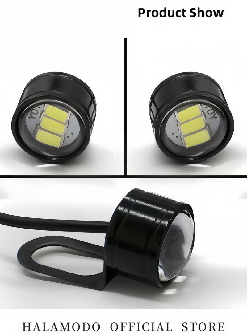 قطعة من مصابيح الضباب LED العالمية Eagle Eye للدراجات النارية، مصابيح تشغيل الذيل الاحتياطية، مصابيح إشارة وقوف السيارات، مصابيح السيارات، لمبة DRL - Image 3