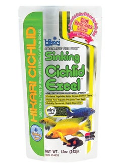 Hikari Fish Cichlid Excel Sinking Pellets For Pets, Mini 342 Gm, All Life Stages  - Image 1