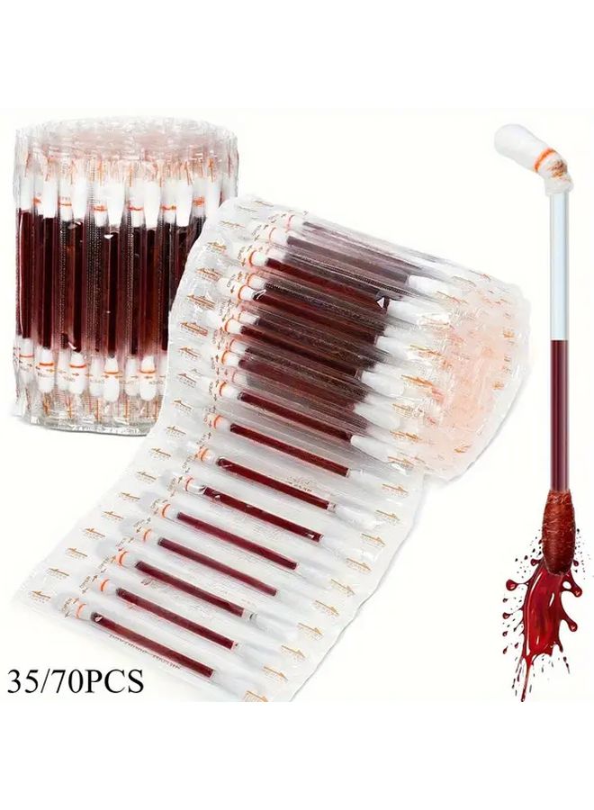 35 70pcs Black Iodine Swabs Individually Packed For Pets Outdoor Activities Sports Travel Work Back To School Thanksgiving Halloween Christmas - Image 1