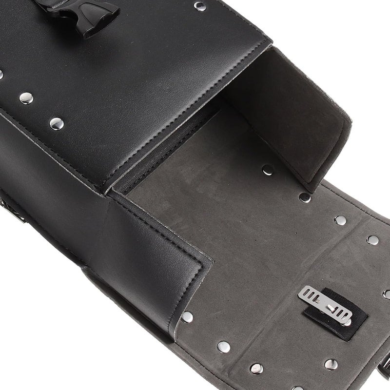 LABRIMP Motorcycle Leather Tool Bag Side Saddlebag Storage Travel Tail Bag for Motorbike Accessories - Image 3