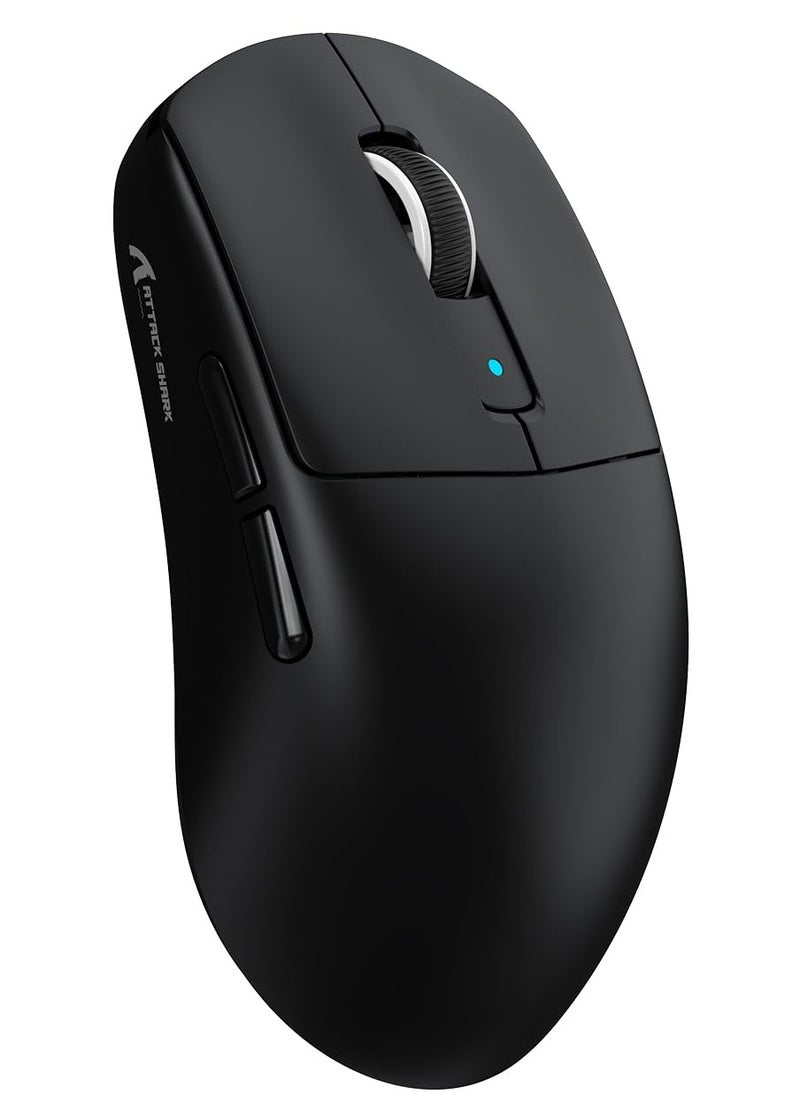 Attack Shark R6 Wireless Gaming Mouse,38G Ultra-Lightweight Trip-Mode 2.4G/USB-C/Bluetooth Mouse Gaming with PAW3950MAX Sensor,42000 DPI,50G Accelerated Speed for PC/Laptop/Mac PC/Laptop/Mac -Black  - Image 1