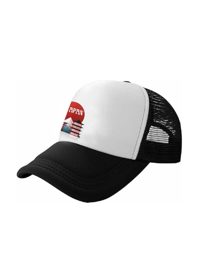 PRINTSHOP4ME Japan Mesh Cap With Plastic Closure For Men And Women–Perfect For National Day,Sports Activities And Casual Wear–Great Gift for Sports Fans And Events - Image 2