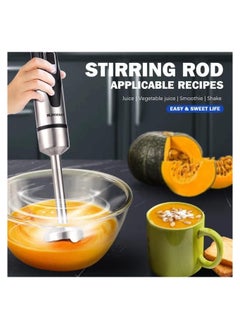 Generic White Life 1000W Stainless Steel Hand Blender with 4 Sharp Stainless Steel Blades for Easy Mashing 2 Speeds Powerful Copper Motor 1 Year Warranty Model - 1-4168  - Image 4