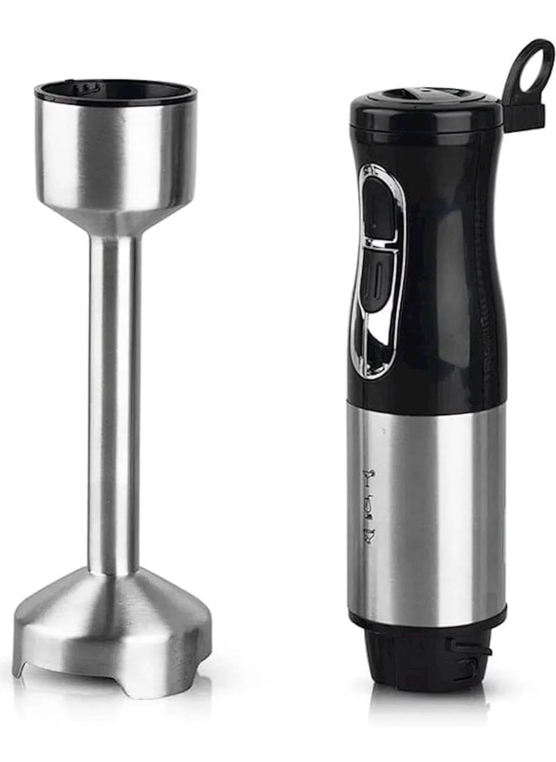 Generic - White Life 1000W Stainless Steel Hand Blender with 4 Sharp Stainless Steel Blades for Easy Mashing 2 Speeds Powerful Copper Motor 1 Year Warranty Model - 1-4168 - Image 1