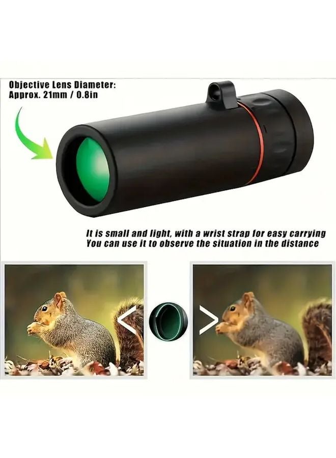 Black Telescope with Zoom Lens for Hunting Bird Watching and Outdoor Photography - Image 5