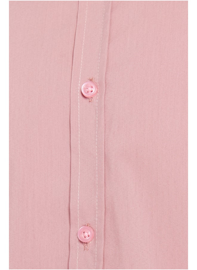 Pale Pink Slim Fit Shirt With Epaulette Sleeves TMNSS24GO00046 - pzsku/ZF1E584A4182111AB91B7Z/45/_/1730939832/0bbc8ecb-b702-4deb-9cee-8a196684adf7