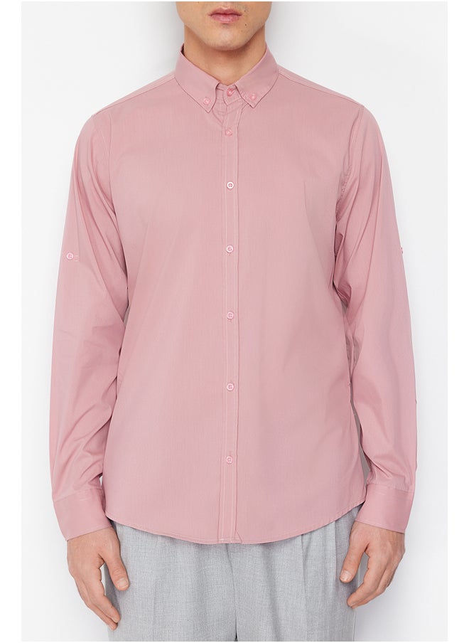 Pale Pink Slim Fit Shirt With Epaulette Sleeves TMNSS24GO00046 - pzsku/ZF1E584A4182111AB91B7Z/45/_/1730939835/82caf0b4-0c1b-44ce-b783-13c738e62891