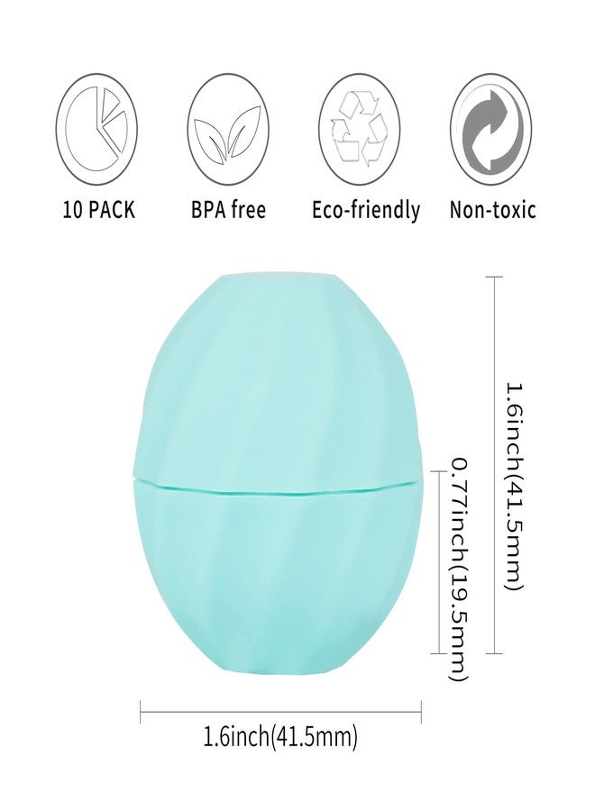 لونج واي عبوات كروية فارغة لمرطب الشفاه من لونغواي، سعة 7 مل (0.24 أونصة) | أنابيب أحمر شفاه بغطاء لولبي / أنابيب مرطب شفاه / حامل مرطب شفاه لأحمر الشفاه، خالية من مادة BPA (عبوة من 10 قطع، لون أزرق) - Image 5