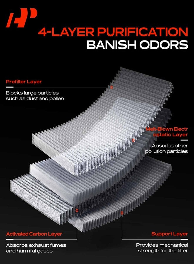 A-Premium 2-Pack Cabin Air Filter w/Activated Carbon Compatible with Lexus - Image 5