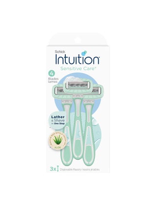Schick Intuition Disposable Razors with Sensitive Skin 3 Count  Razors Sensitive Skin Womens Disposable Razors with a Touch of Aloe Travel Razor - pzsku/ZF1E5AC7613C881BAE6D3Z/45/_/1742913493/9c9198d7-aab6-4cc0-8919-90a62e5ee0b8