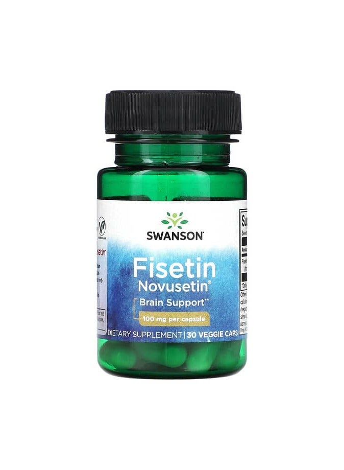 SWANSON Fisetin Novusetin, 100 mg, 30 Veggie Caps