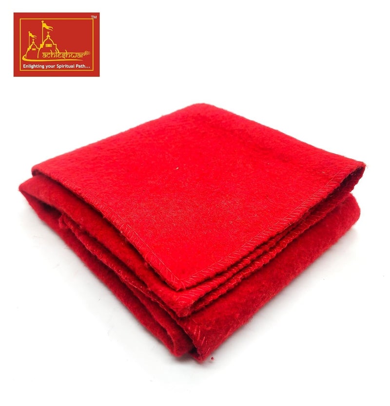 Achleshwar Premium Woolen Aasan Combo Handcrafted Pooja Meditation Mat Soft Comfortable Prayer Sitting Mat Red Yellow 23 x 30 Inch - Image 5