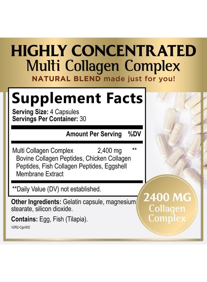 Hello Lovely! Collagen Peptides for Women - 2400mg Per Serving - Multi Collagen Capsules with Types I, II, III, V & X - Hydrolyzed Collagen Supplement Vital Hair, Skin, Nails, Joints & Bones Support - 120 Capsules - Image 2