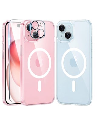 ELTRAZONE Defender Magnetic Clear Case for iPhone 15 â Includes Camera Lens Protector, Drop Protection, Anti-Yellowing, and Shockproof Design - pzsku/ZF1E5CE72805E9375BAE6Z/45/_/1737862717/4cee44b2-8f0b-444d-a456-b1f2d40be136