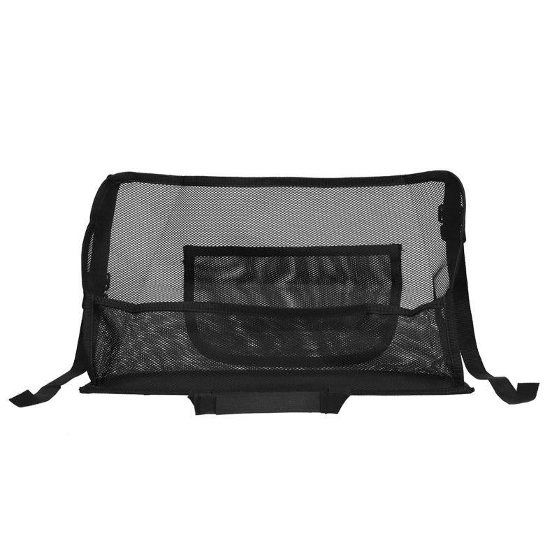 Car Net Pocket: Large Capacity Thickened Polyester Fiber - Pet & Child Barrier Between Seat Organizer for Car Front Seat Gap Storage & Safe Driving - Image 4