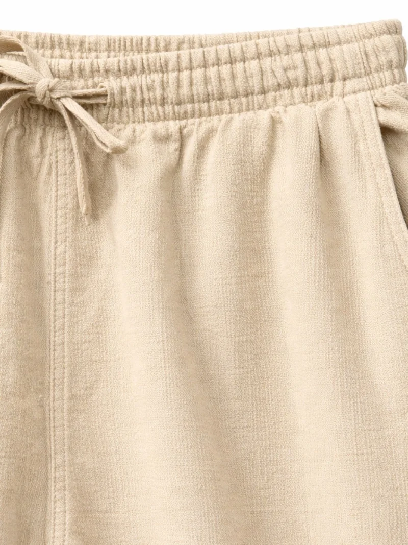 MixRay MIXRAY Wide Leg Cotton Palazzo Pants
