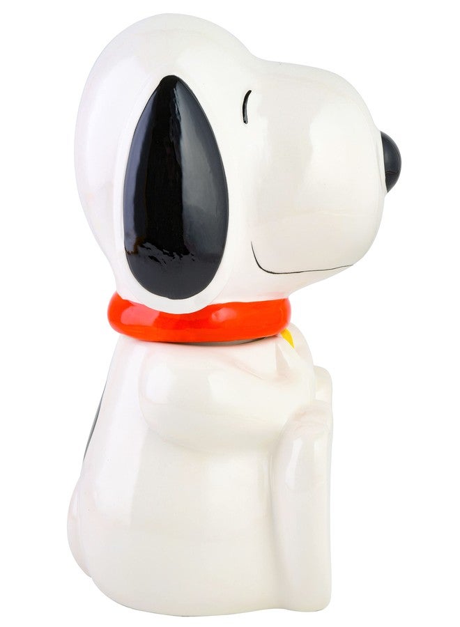 Peanuts Classic Snoopy Cookie Jar, 10.7-Inch Ceramic Kitchen Storage Container, Cartoon Collectible Treat Jar for Cookies and Snacks - Image 4