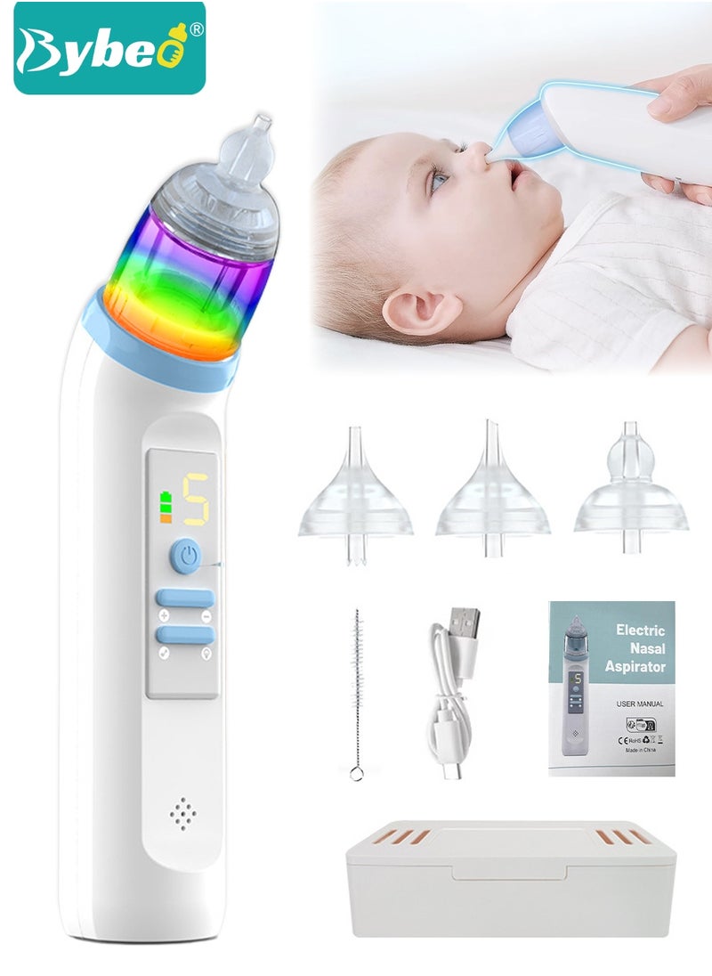 Bybeo Baby Nasal Aspirator, Electric Nasal Cleaner, Nose Sucker for Toddler, Automatic Nasal Washer, 5 Adjustable Suction Level, BPA Free  - Image 1