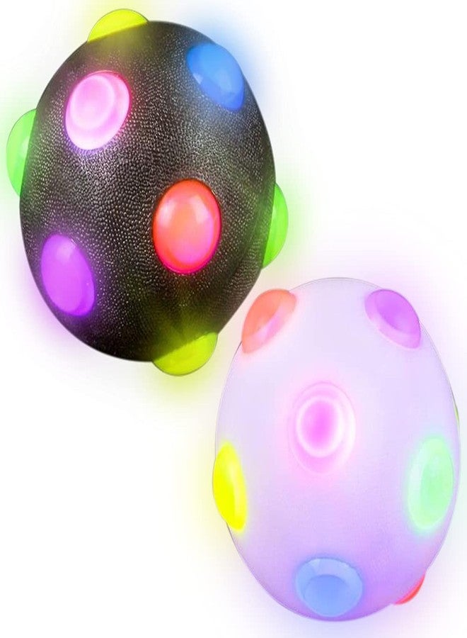ArtCreativity Light Up Disco Balls, Set of 2, Rubber Balls for Kids with Flashing LEDs, Light Up on Impact, LED Toys for Boys and Girls, Stress Balls for Kids, Fun Birthday Party Favors - Image 1