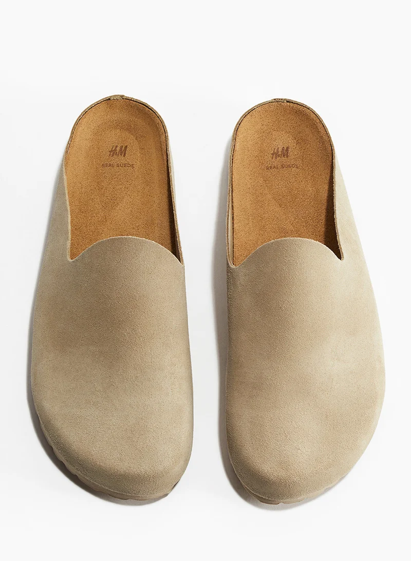H&M Suede Mules