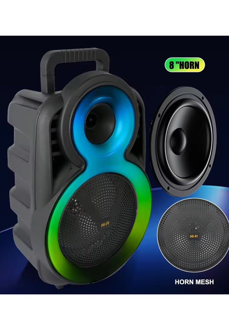 قريت نايس مكبر صوت لاسلكي يعمل بتقنية البلوتوث يحتوي على راديو FM , مدخل ذاكرة TF ,مدخل USB , مدخل ميكروفون بطارية قابلة للشحن - Image 3