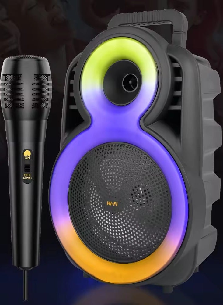 قريت نايس مكبر صوت لاسلكي يعمل بتقنية البلوتوث يحتوي على راديو FM , مدخل ذاكرة TF ,مدخل USB , مدخل ميكروفون بطارية قابلة للشحن - Image 5