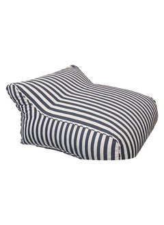 Micasa Olefin High Quality Outdoor Bean Bag Dark Blue and White 70 x 110 x 120 cm RL-856 