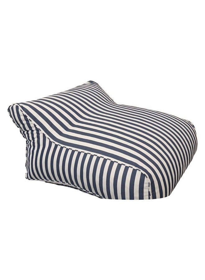 Micasa Olefin High Quality Outdoor Bean Bag Dark Blue and White 70 x 110 x 120 cm RL-856