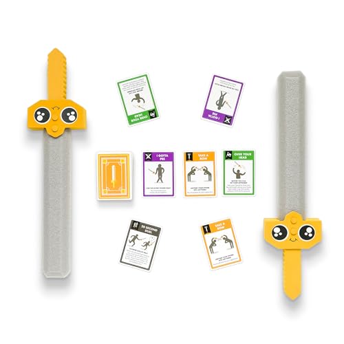 Exploding Kittens Let's Hit Each Other with Fake Swords 3-6 Players - Ages 7+ - 15 Minutes to Play - A Sword Fighting Card Game - Party Game, Family Game Night, Kid and Adult Card Game - Image 3