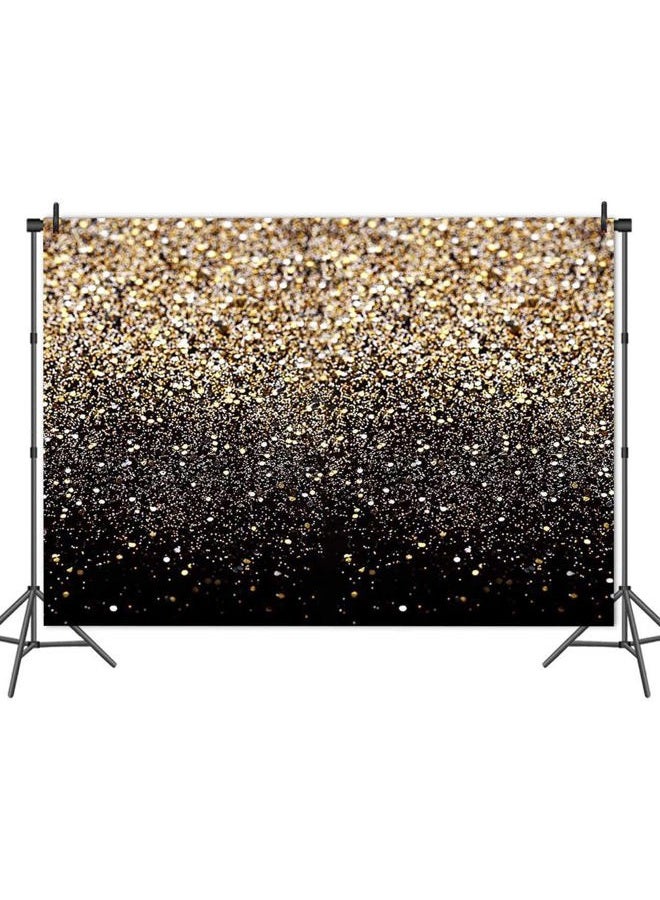 Fanghui Gold and Black Photography Backdrop Sequin Spot Bokeh Starry Sky Background Supplies Wedding Baby Portrait Shooting Photo Booth Props 7x5ft - Image 4