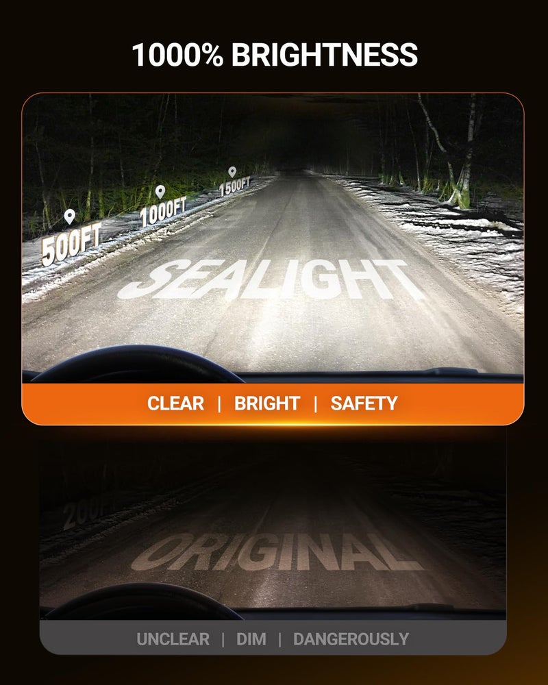 SEALIGHT D3S Bulbs, 6500K Cool White 45000 LM 10X Brightness HID Bulbs, 0.01S Instant Start 1:1 D3S Original HID Replacement 66340 42403 42302 Plug and Play Pack of 2 - Image 3