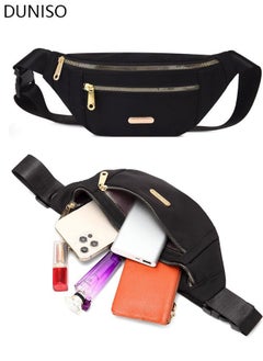 Fanny Pack for Men Women,Crossbody Waist Bag Pack,Belt Bag for Travel  Walking Running Hiking Cycling,Easy Carry Any Phone,Wallet, Black, One Size  : : Sports & Outdoors