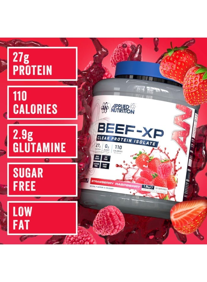 Applied Nutrition Beef Xp Clear protein isolate (Strawberry Raspberry flavour) 1.8 kg - 27g Protein, Lactose Free, Dairy free - Image 3