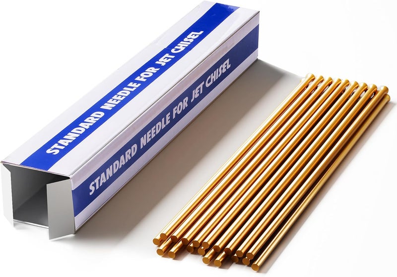 SWANSOFT Copper Descaling Needles for Needle Scaler, 3mm x 180mm, 19-Pack, for Paint Stripping and Surface Cleaning - Image 1