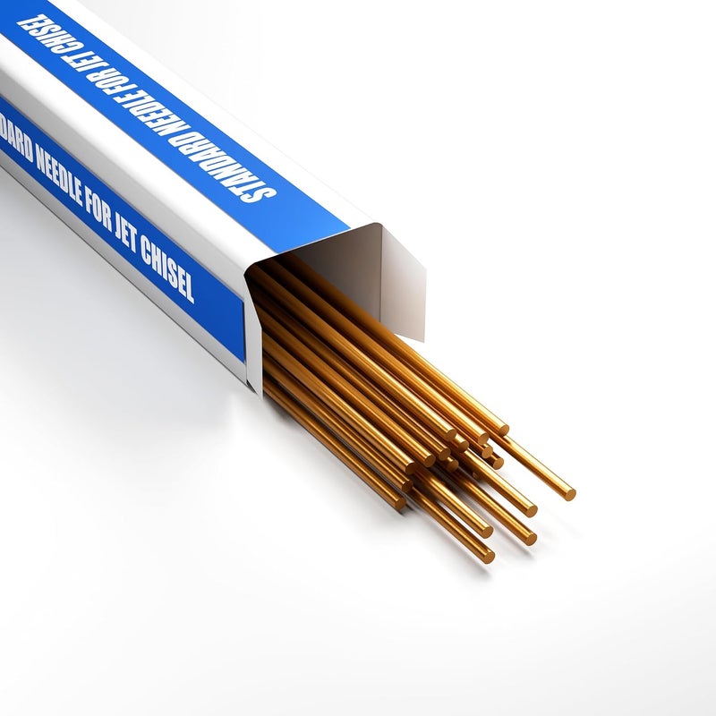 SWANSOFT Copper Descaling Needles for Needle Scaler, 3mm x 180mm, 19-Pack, for Paint Stripping and Surface Cleaning - Image 2