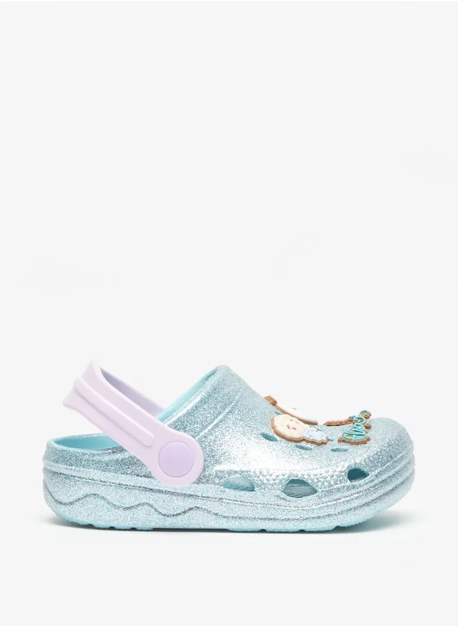 Disney Girls Frozen Embellished Clogs with Backstrap